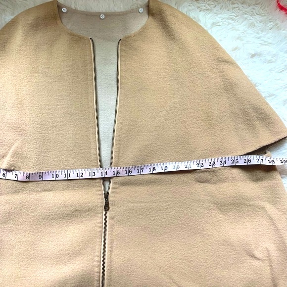 French Wool Cashmere Cape Coat - Picture 14 of 16